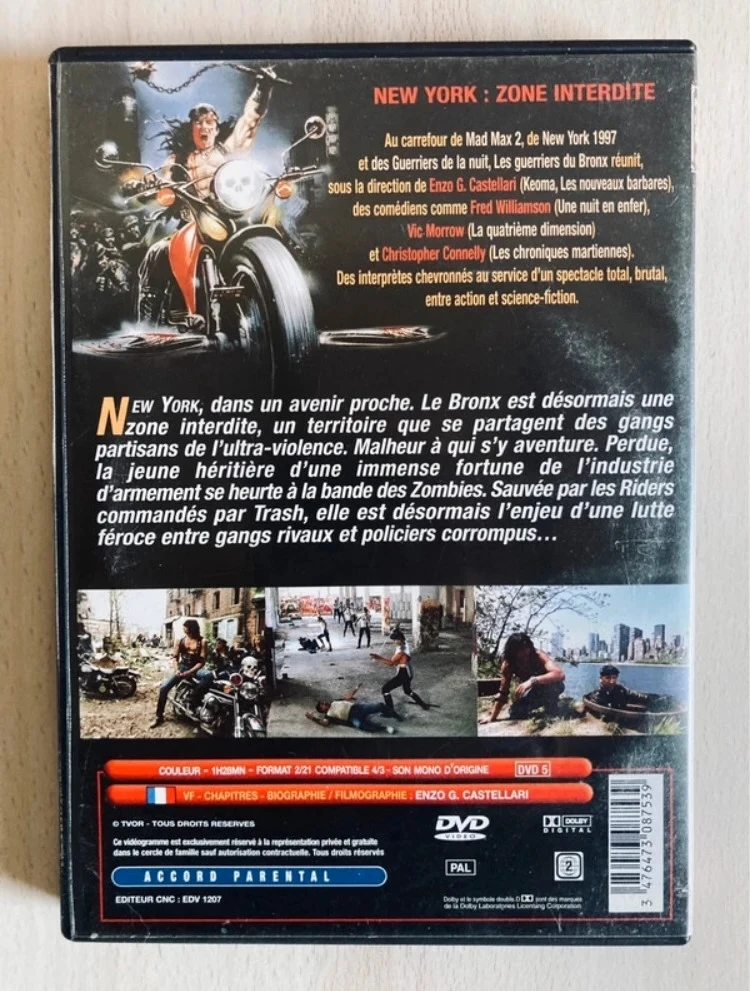 DVD Les guerriers du Bronx 1. – photo 3